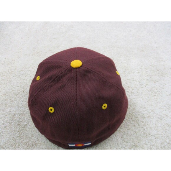 Arizona Sun Devils Hat Cap Fitted Adult 7 1/4 Red Yellow College Football Mens - Picture 7 of 11